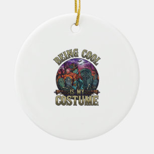 Cool Sein Ist Kostüm Halloween Zombie Friedhof_1 Keramik Ornament