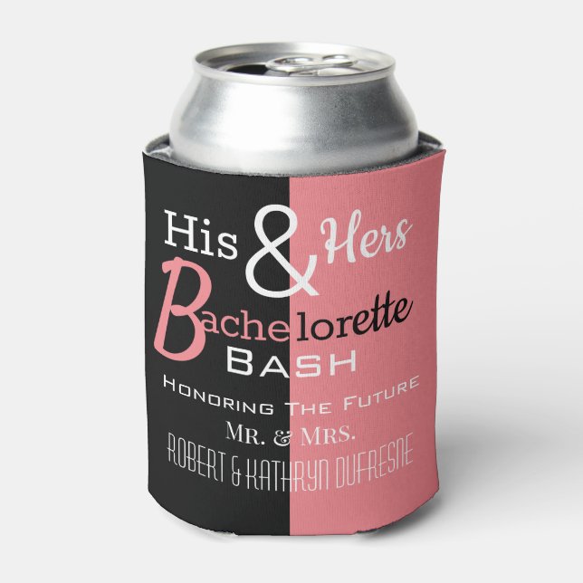 Cool Seiner & ihrer Combo Bachelor/ette Personalis Dosenkühler (Kanne Vorderseite)