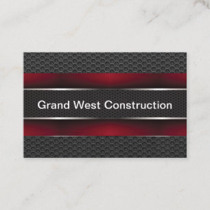 Cool Services de construction Cartes de visite mod