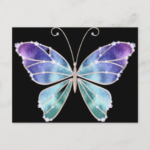 Cool Shades Rainbow Wings Butterfly Postkarte
