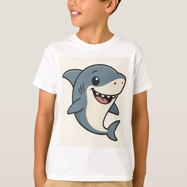 Cool Shark with Sunglasses T-Shirt (Vorderseite)