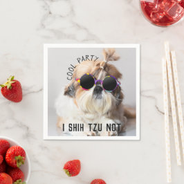 Cool Shih Tzu Sie Spaß niedliche Sonnenbrille Part Serviette