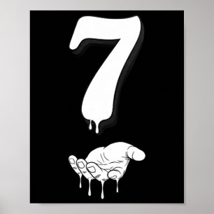 Cool Six Seven 6 7 Meme Gen Alpha Slang Kostüm Ma Poster