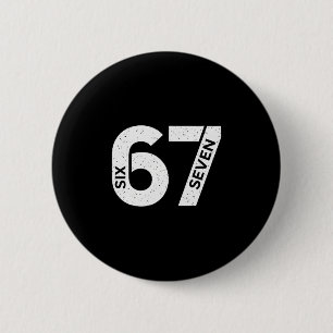 Cool Six Seven Zahl Gen Alpha Slang 6 7 Trend Button