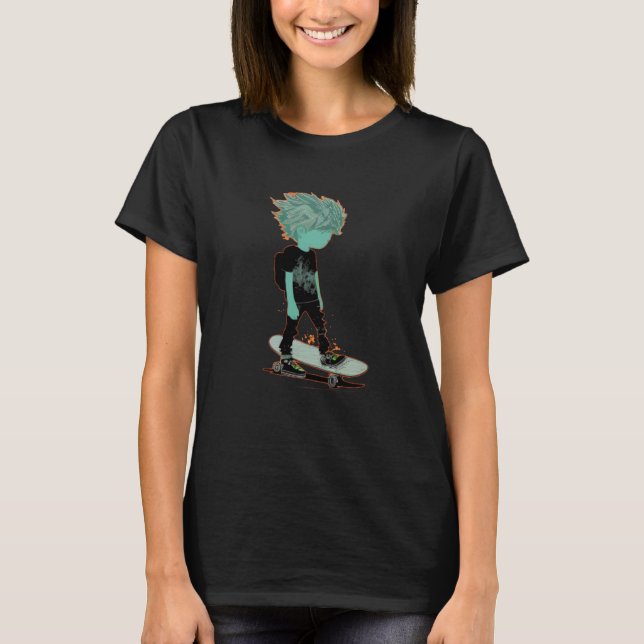 Cool Skater Boy T-Shirt (Vorderseite)