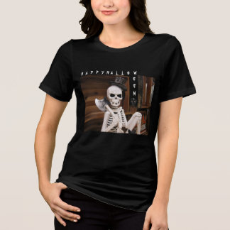 Cool Skeletton Halloween Tri-Blend Shirt