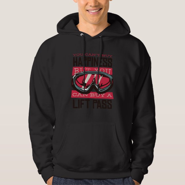 Cool ski with  ski saying for skiers hoodie (Vorderseite)