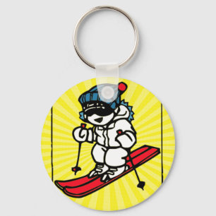 Cool Skier   Skifans   Skigeschenk   Skifahren Schlüsselanhänger