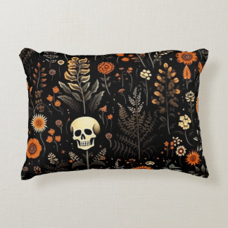 Cool Skull Halloween Pattern Dekokissen