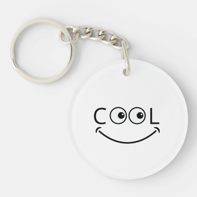 Cool Smiley Face Keychain (Devant)