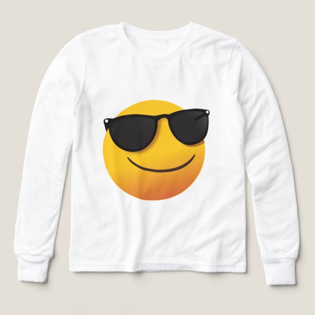 Cool Smiley Sweatshirt | Fun Emoji Graphic Design (Design Vorderseite)
