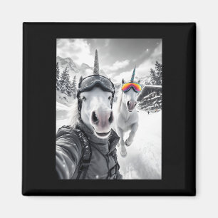Cool Snowboarder Wintersport Snowboard Unicorn Se Magnet