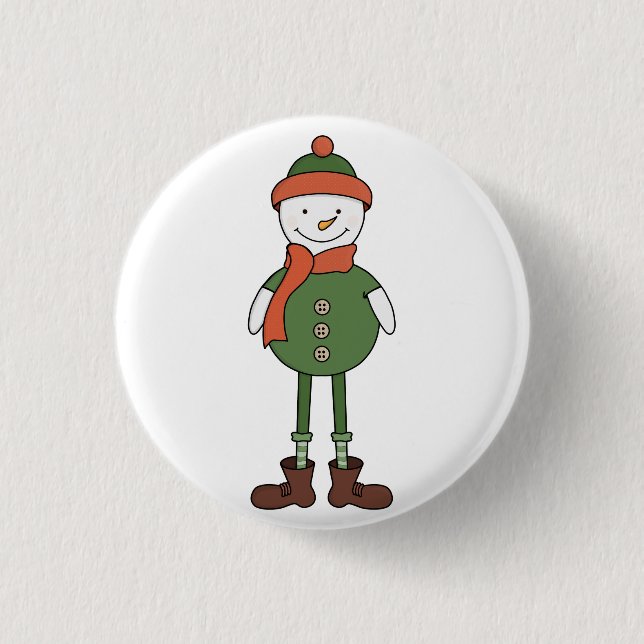 Cool Snowman Button (Vorderseite)