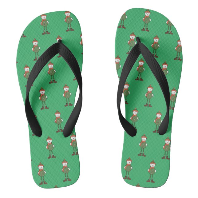 Cool Snowman Flip Flops (Fußbett)