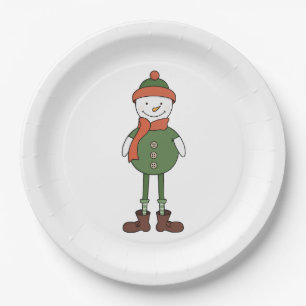 Cool Snowman Pappteller