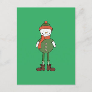 Cool Snowman Postkarte