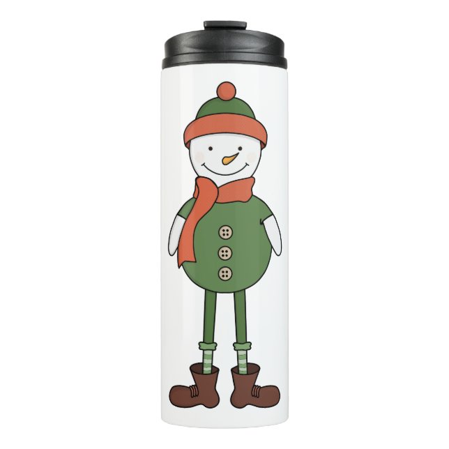 Cool Snowman Thermosbecher (Vorderseite)