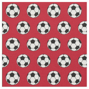 Cool Soccer Ball Red Stoff
