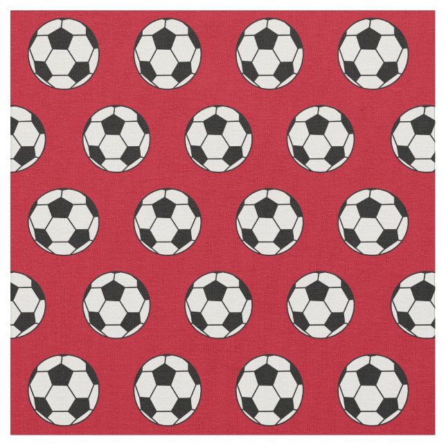 Cool Soccer Ball Red Stoff (Nahaufnahme)