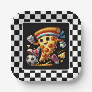 Cool Soccer Pizza Party Pappteller