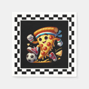 Cool Soccer Pizza Party Serviette