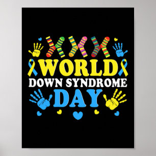 Cool Socks World Down-Syndrom-Bewusstseins-Unterst Poster