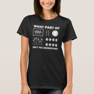 Cool Sound Engineer Art for Men DJ Mixing T-Shirt