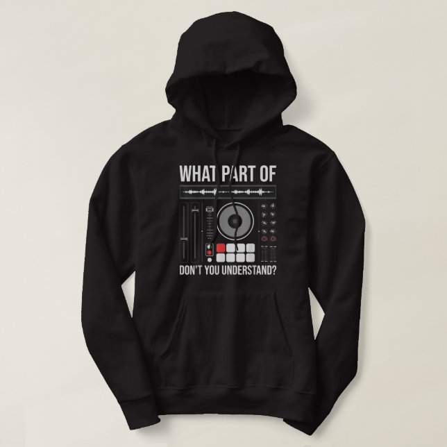 Cool Sound Engineer Art For Men Women DJ Mixing De Hoodie (Design vorne)