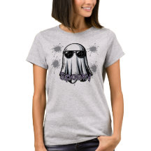 Cool Spooky Ghost T - Shirt