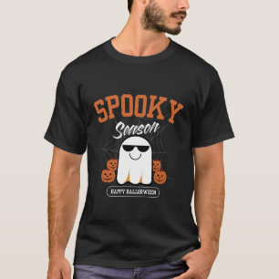 Cool Spooky Season Ghost Halloween T-Shirt