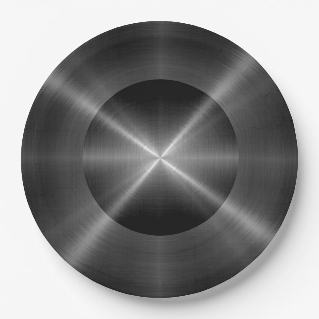 Cool Stainless Steel Metal #106 Pappteller (Vorderseite)