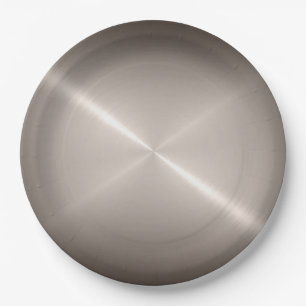 Cool Stainless Steel Metal #18 Pappteller