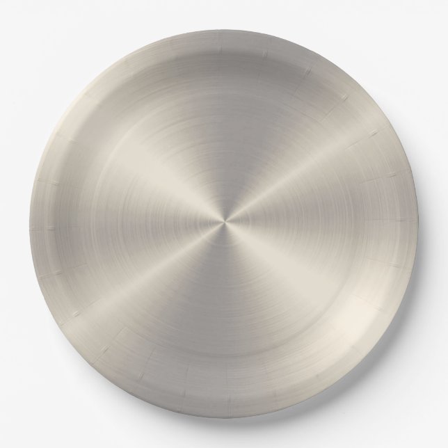 Cool Stainless Steel Metal #99 Pappteller (Vorderseite)