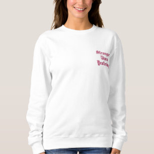 COOL STÄRKER ALS GESTERN SINGLE MAMA LIFE BESTICKTES SWEATSHIRT