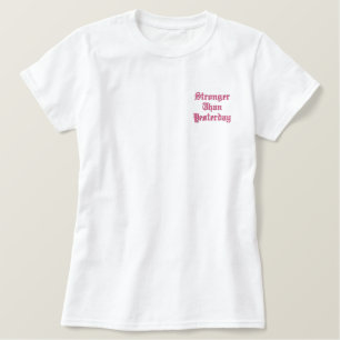 COOL STÄRKER ALS GESTERN SINGLE MAMA LIFE BESTICKTES T-Shirt