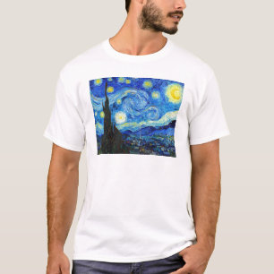 Cool Starry Night Vincent Van Gogh Gemälde T-Shirt