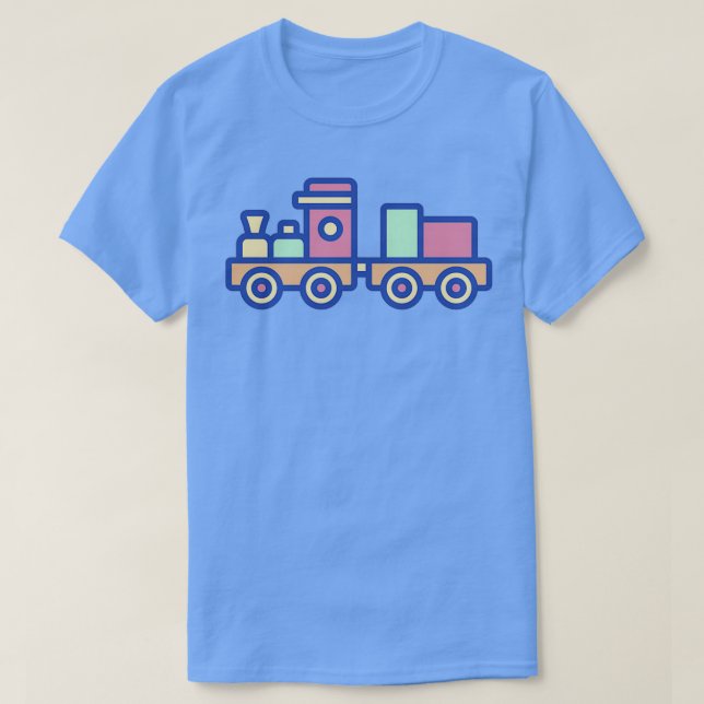 Cool steam locomotive kids design railways train g T-Shirt (Design vorne)