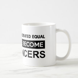 Cool stechen Sie Tanzenentwürfe an Kaffeetasse