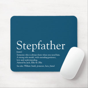 Cool Stepfather Stepdad Definition Fun Modernes Bl Mousepad