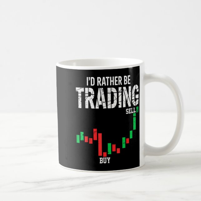 Cool Stock Market Men Women Stock Trader Day Tradi Kaffeetasse (Rechts)