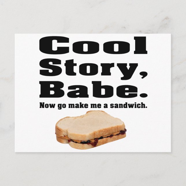 Cool story babe postkarte (Vorderseite)