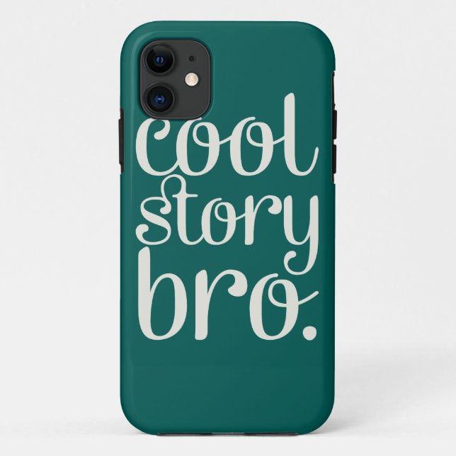 Cool Story Bro Green Case-Mate iPhone Hülle (Rückseite)