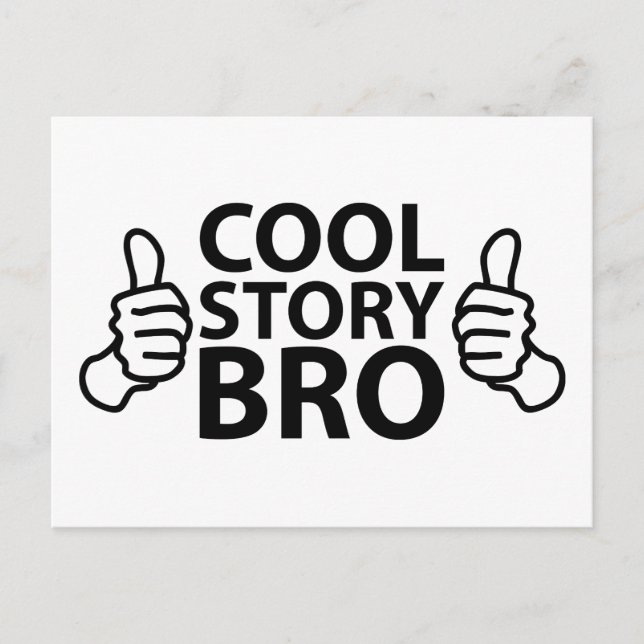 Cool Story Bro Internet Meme Postkarte (Vorderseite)