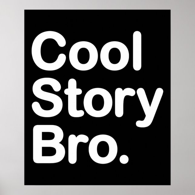 Cool Story Bro Poster (Vorne)