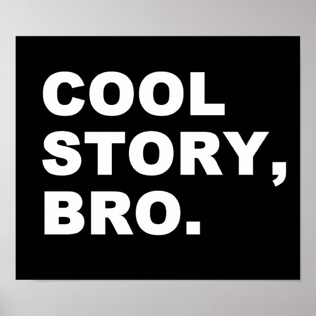 Cool Story Bro Poster (Vorne)