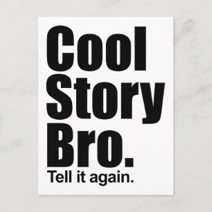 Cool Story Bro. Postkarte