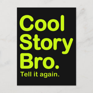 Cool Story Bro. Postkarte