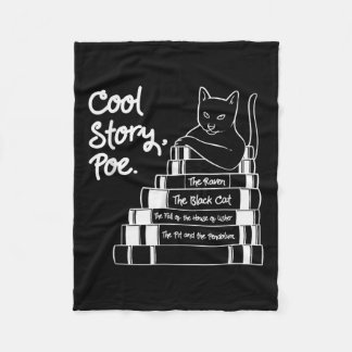 Cool Story Poe Black Cat Edgar Allan Poe Fleecedecke