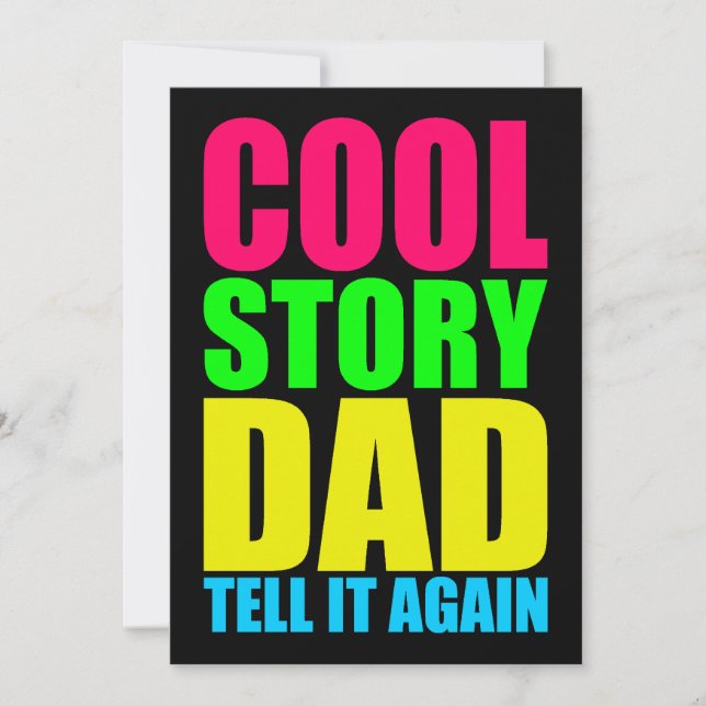 COOL STORY VATER SAGEN ES WIEDER EINLADUNG (Vorderseite)