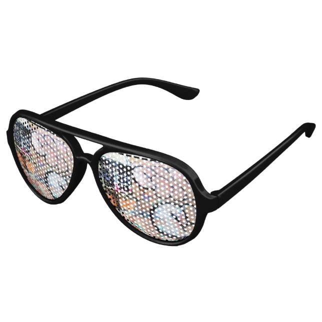 Cool Street Style Funky Graffiti Skater Glasses Sonnenbrille (Schrägansicht)